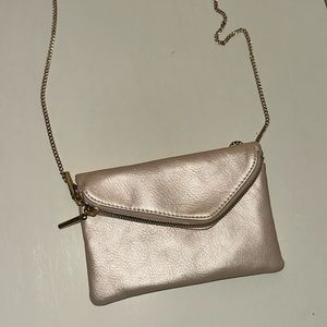 Francesca’s Collections- Pearl white evening bag on chain